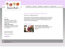 Tablet Screenshot of flowersbysweetpea.com